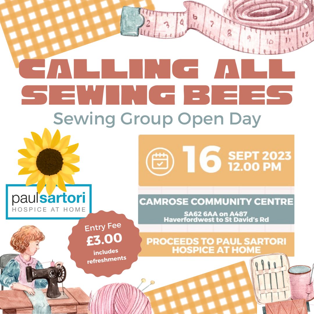 Saturday 16th September - Sewing Group Open Day
